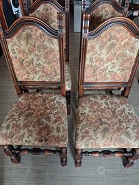 Set 4 Sedie in Stile Classico/Antico