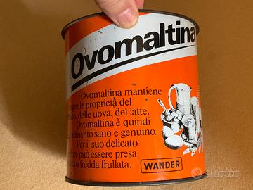 VECCHIA SCATOLA DI LATTA OVOMALTINA VINTAGE