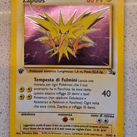 Zapdos Fossil Holo Prima Ed. FO 15 / 62 Originale