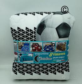 trapuntino singolo calcio bianco nero