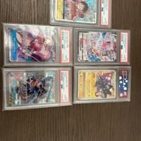 Lotto carte Pokemon e One Piece gradate
