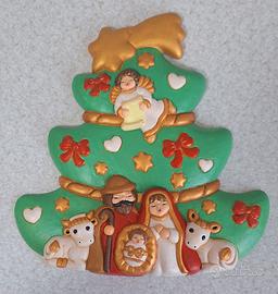 Albero di Natale con Sacra Famiglia
