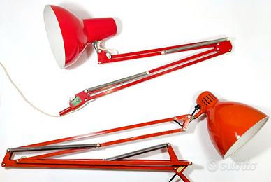 Lampade 2 da tavolo con 1 Naska Rosse vintage 