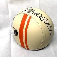 vespa gts 300 2024 casco rivestito beige - arancio