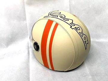 vespa gts 300 2024 casco rivestito beige - arancio