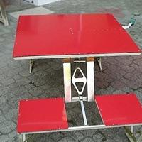tavolo pic nic 4 sedute vintage 