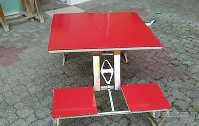 tavolo pic nic 4 sedute vintage 