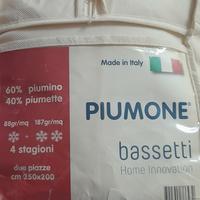 piumone bassetti 4 stagioni 2 piazze