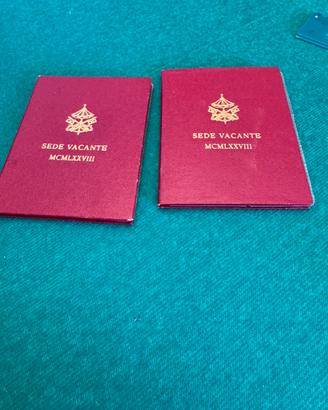 Due Monete lire 500 Vaticano sede vacante 1978
