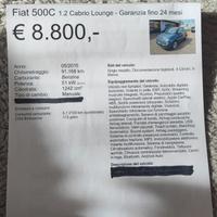 fiat 500 cabrio 
