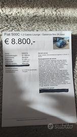 fiat 500 cabrio 