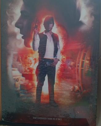 Star Wars poster Han Solo in acciaio Displate 