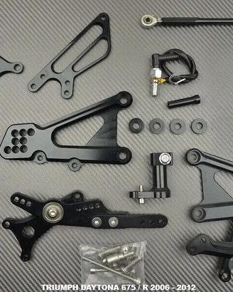 Pedane arretrate TRIUMPH DAYTONA 675 R 2006 - 2012