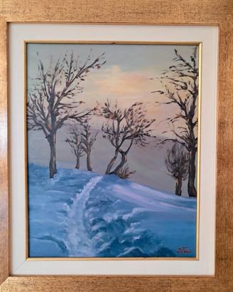 Quadri paesaggi innevati 