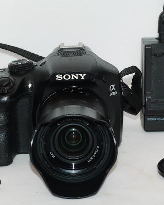Mirrorless fotocamera Sony a3000 obiettivo 18-55mm