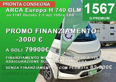 MOTORHOME ARCA DUCATO SEMIDINETTE LETTO MATRIMONIA