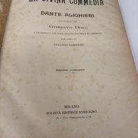 La Divina Commedia,Editore Sozogno 1887.