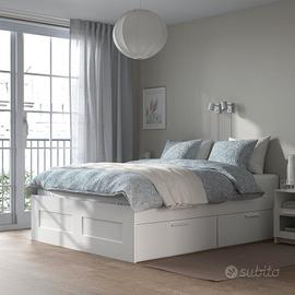 BRIMNES
Struttura letto con cassetti, bianco