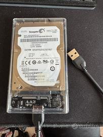 Hdd 500gb seagate con case esterno