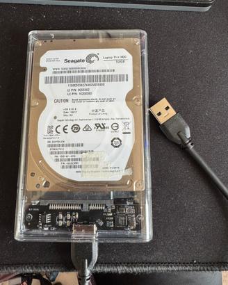 Hdd 500gb seagate con case esterno