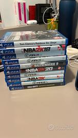 set di 9 giochi per ps4