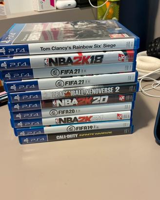 set di 9 giochi per ps4