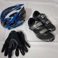 Casca, guanti e scarpe MTB  BDC NUOVI 