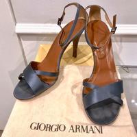 Sandali in raso grigio/blu - Armani
