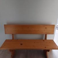 Panca in massello Artigianale con schienale