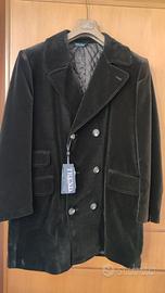 Cappotti doppio petto in velluto liscio