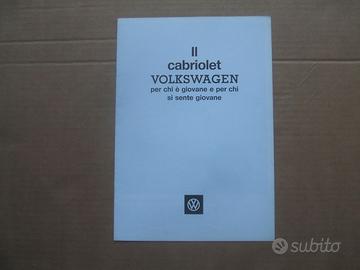 BROCHURE AUTO VOLKSWAGEN MAGGIOLINO CABRIOLET 1977