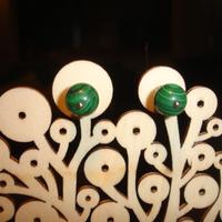 ORECCHINI IN PIETRA MALACHITE