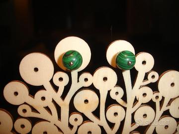 ORECCHINI IN PIETRA MALACHITE