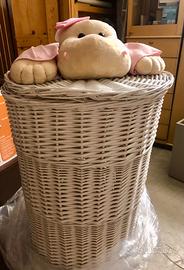 Cesto portagiochi in vimini