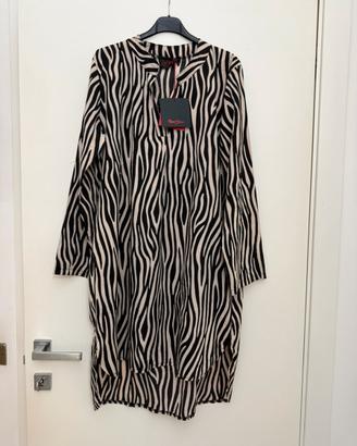 Vestito camicia nuovo con etichetta zebrata