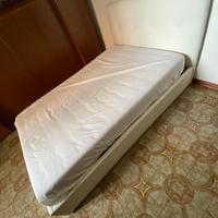 Letto contenitore ecopelle 1 piazza e mezzo