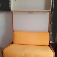 Letto Clei 1piazza e mezza a scomparsa con divano