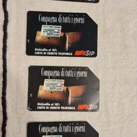 carte telefoniche SIP 1994/1995