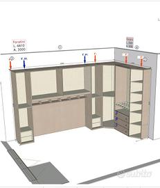 Camera matrimoniale a ponte NUOVA accessoriata