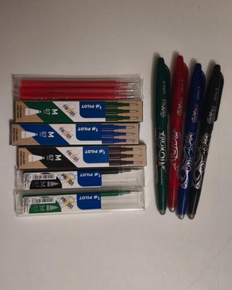 Lotto Pilot FriXion 4 colori + 12 ricariche