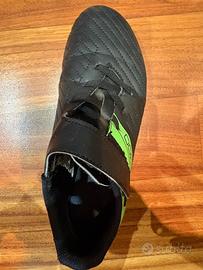 Scarpe KIPSTA da calcetto bambino verde-nero n. 34