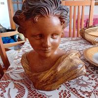 Mezzobusto in terracotta