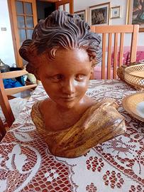 Mezzobusto in terracotta