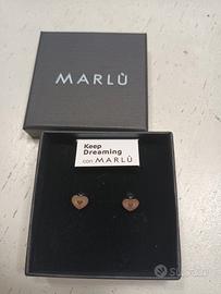 Orecchini in acciaio cuore con scatola