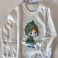 T-shirt panna stampa bimbo drago 9-13 mesi