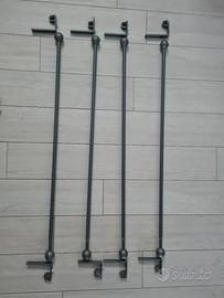 4 bastoni per tenda