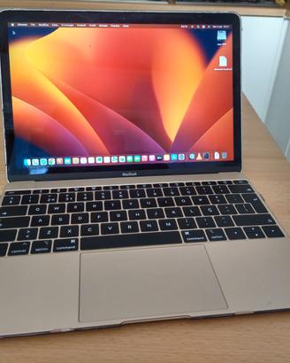 Macbook 12 2016 Core M3 1.1 ghz 8/256 GB  Oro