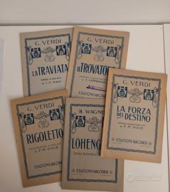 lotto 5 libretti opere liriche