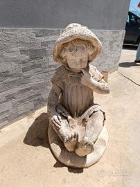 Statue bambini in cemento 