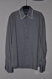 Camicia Clayton uomo M celeste/grigio